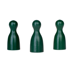 Halmakegel.com Halmakegel - Pöppel - Holz - grün - 40 x 18 mm 241284