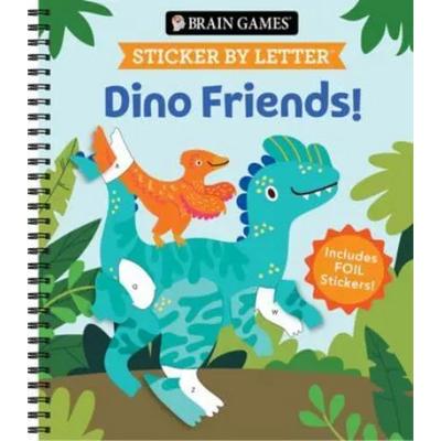 Brain Games - Sticker by Letter: Dino Friends!, Taschenbuch von Publications International Ltd,New Seasons,Brain Games, Publications International,