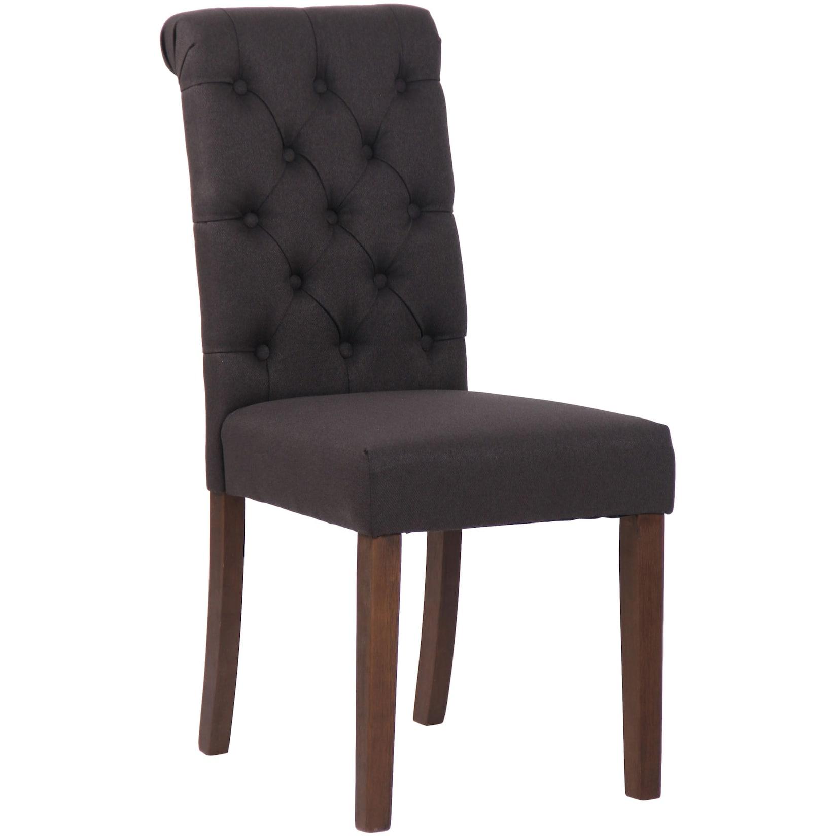 CLP Esszimmerstuhl Lisburn I Samt I Stoff I Polsterstuhl Gesteppt Chesterfield Design