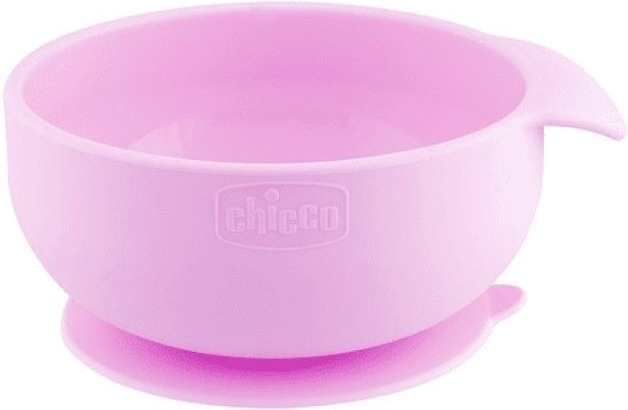 Chicco Take Eat Easy Tigela Silicone 6m+ Rosa