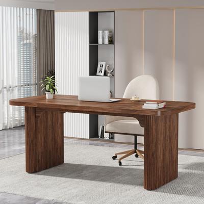 1Easylife 63'' Executive Computer Desk for Home Office, Japanese Writing Table for Study Room Bedroom