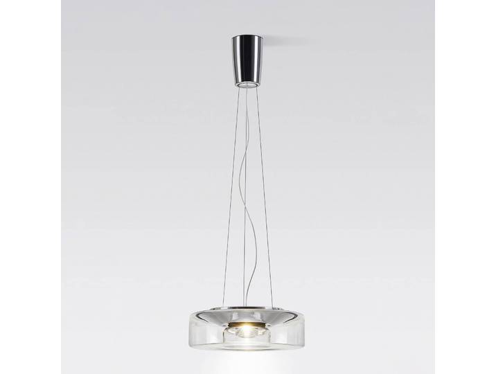 Serien Lighting Designer Hängeleuchte Curling L, dimmbar, klar / transparent, für Wohn- / Esszimmer, Glas, Modern