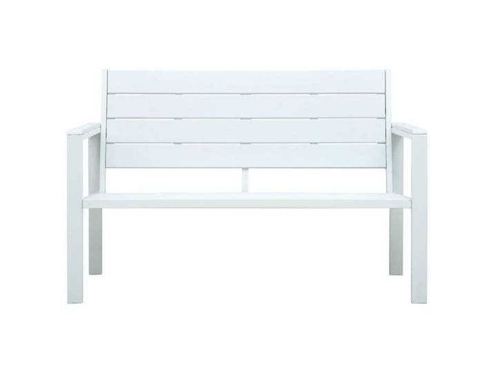 “Winter Sale TOP Banc de jardin Blanc - Banc de jardin 120cm PEHD Blanc Aspect de bois PRO20833