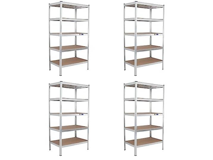 TRUTZHOLM 4X XL Schwerlastregal 180x90x60cm Lagerregal Werkstattregal Weitspannregal Traglast 875 kg