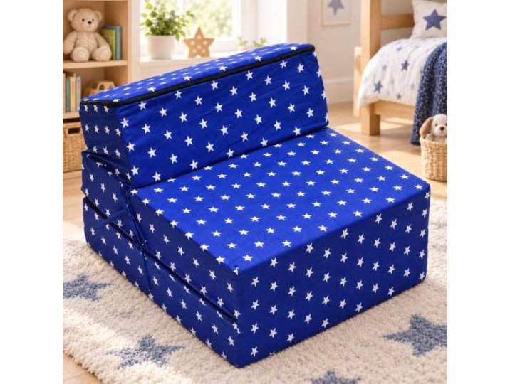 Best For Kids Kindersessel Bettsessel Funktionssessel Jugend Kindermatratze zum schlafen und Spielen 3 in 1