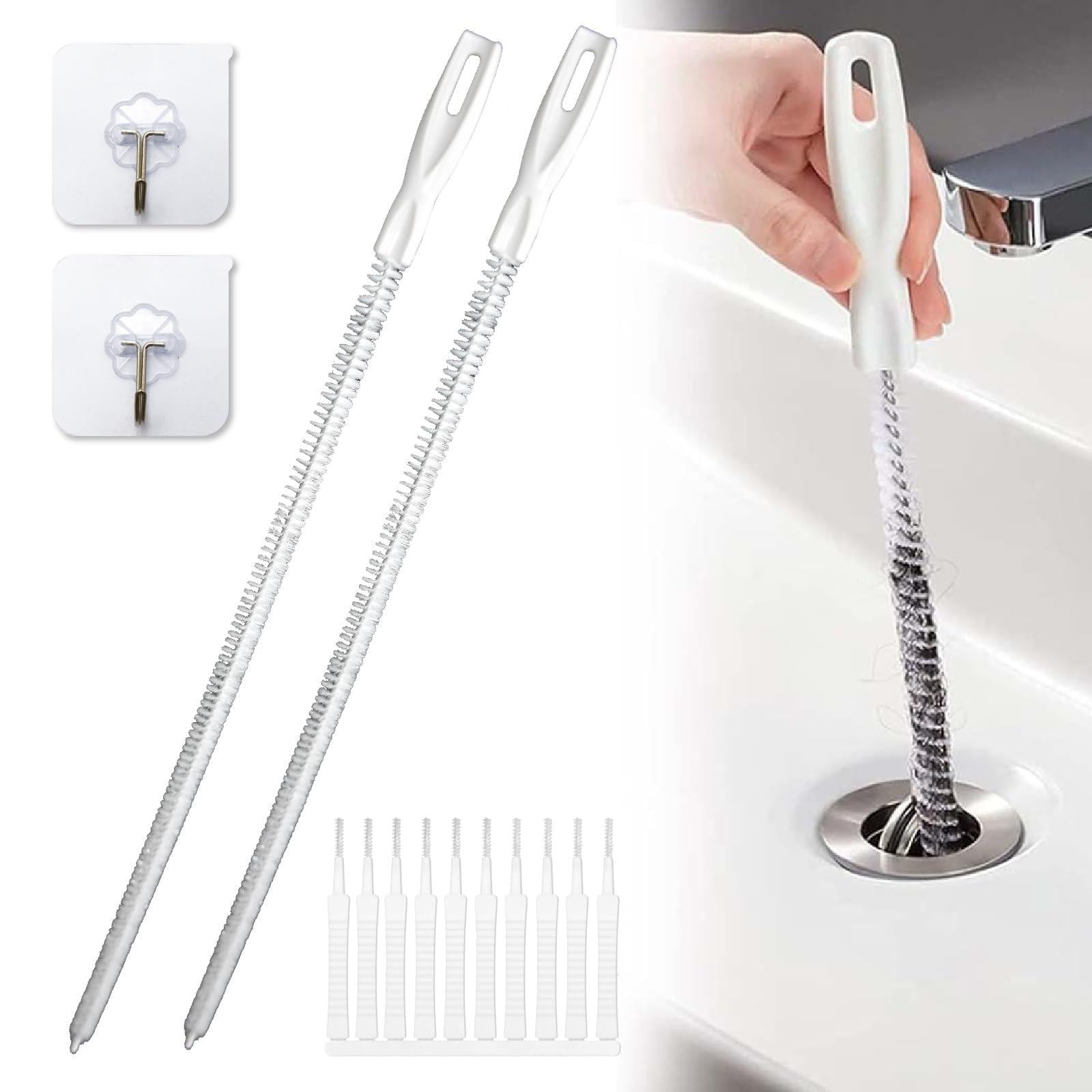 Dripio Afvoerkwast 60 cm, 2 stuks, flexibel, voor keuken en badkamer