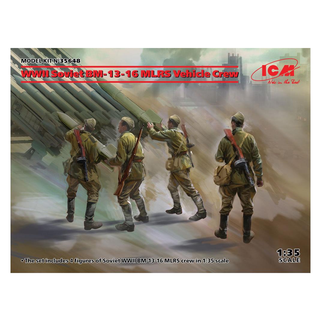ICM WWII Soviet BM-13-16 MLRS Vehicle Crew (35648)