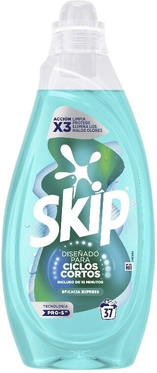 SKIP Detergente Liquido Ciclos Cortos Eficacia Express 37 Lavados