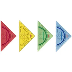 Baier & Schneider, Lineal, Geometrie-Dreieck (16 cm)