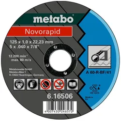 Metabo Novorapid Stahl Trennscheibe, Form 41 - 616506000