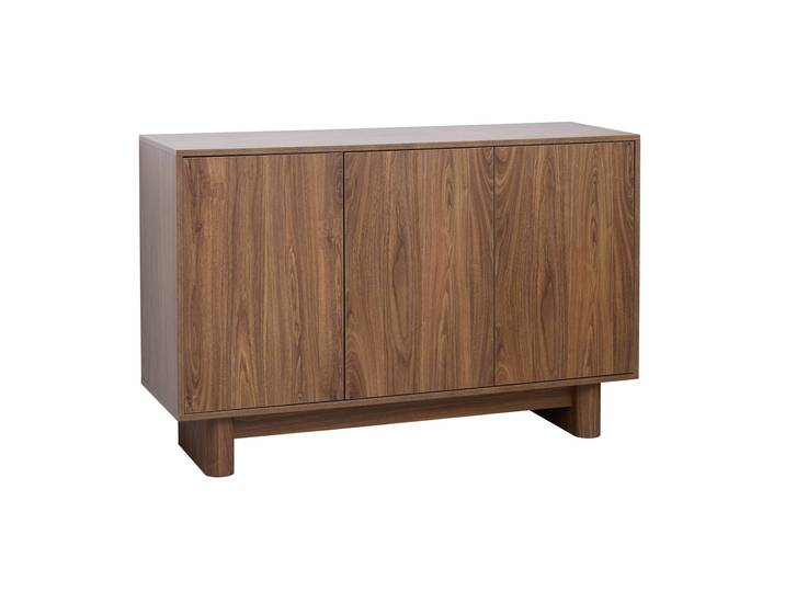 Oviala - Buffet effet bois 3 portes 120 cm style scandinave