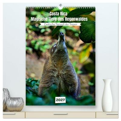 Costa Rica - Magische Tiere des Regenwaldes (hochwertiger Premium Wandkalender 2027 DIN A2 hoch), Kunstdruck in Hochglanz