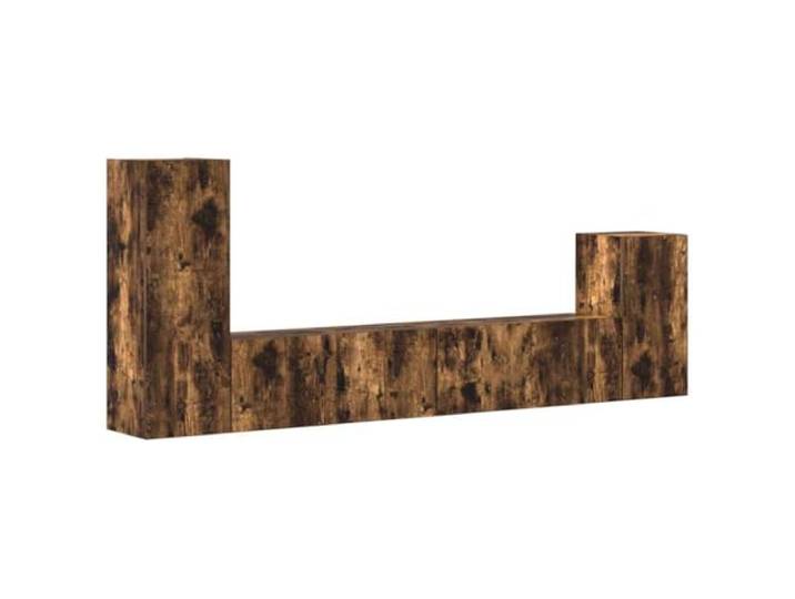 vidaXL 4-delige Tv-meubelset bewerkt hout gerookt eikenkleurig, tv-meubel, hifi-kast, tv kast, hifi-meubel, media-kast, tv meubel, hifi meubel
