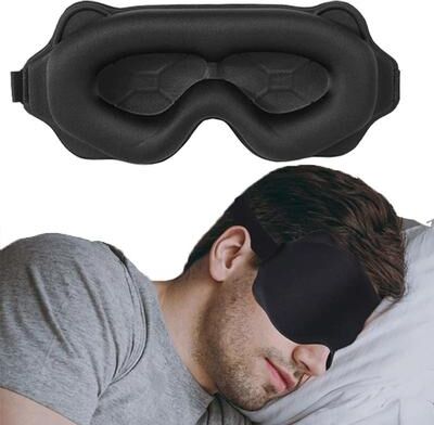 Uplifted Goods 3D Sleeping Eye Mask For Comfortable And Restful Sleep camel