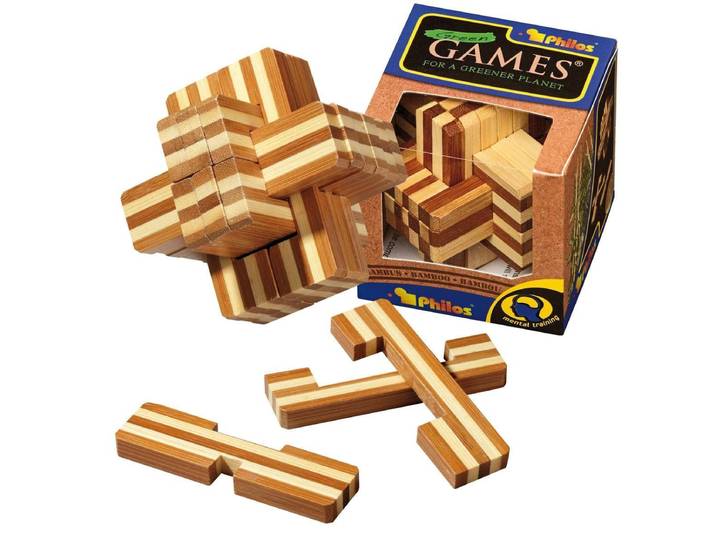 PHILOS 786061 - Puzzle Duivelse Knoop - 18 puzzelstukjes - 78 x 78 x 78 mm