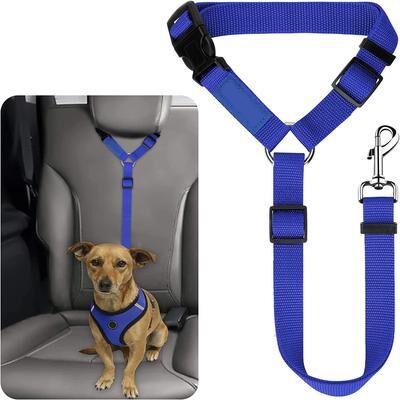 Uplifted Goods Pet Car Safety Restraint For Dogs & Cats dark Blue m