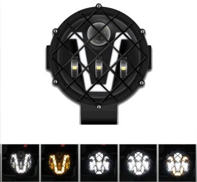 Uplifted Finds 7 Inch High Intensity LED Driving Light   60W IP68 Waterproof Spotlight For 4x4 Offroad, Trucks & Tractors 1 Pc V Work Light