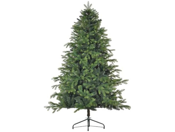 HOMCOM Künstlicher Weihnachtsbaum 183 cm Christbaum 1700 Spitzen Grün