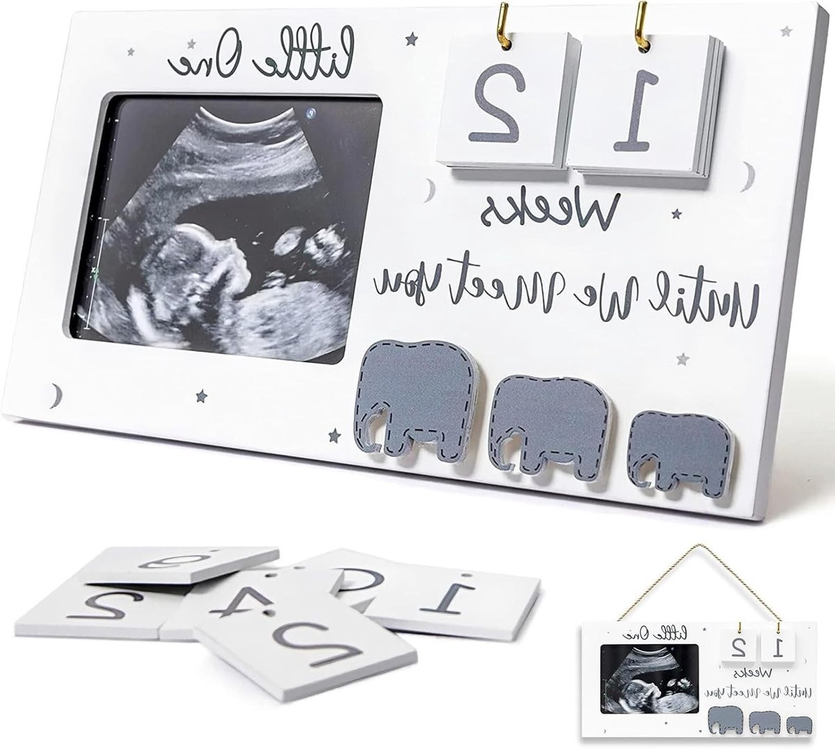 Houten Fotolijst voor Baby Echo, Ultrasound Foto en Eerste Sonogram
