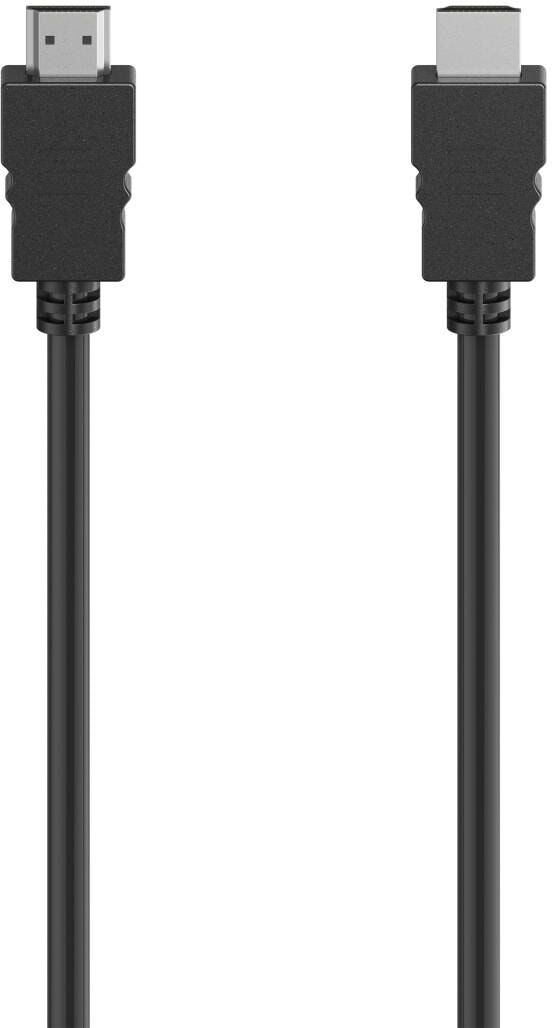 Hama HDMI-Kabel "High Speed HDMI™-Kabel, Stecker - Stecker, Ethernet, 5,0 m, HDMI-Kabel", schwarz, 500cmcm, Kabel, HDMI-Kabel