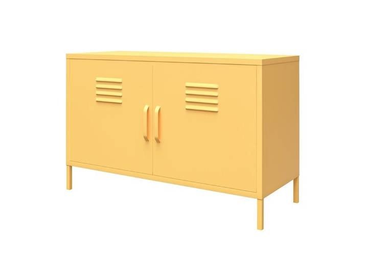 Cache-buffet à 2 Portes En Métal Jaune