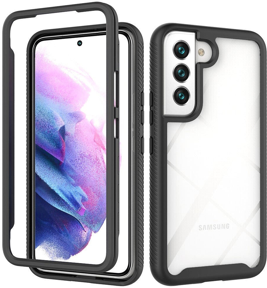 INCOVER Samsung Galaxy S22 Cover Acrylic Combo - Gennemsigtig / Sort
