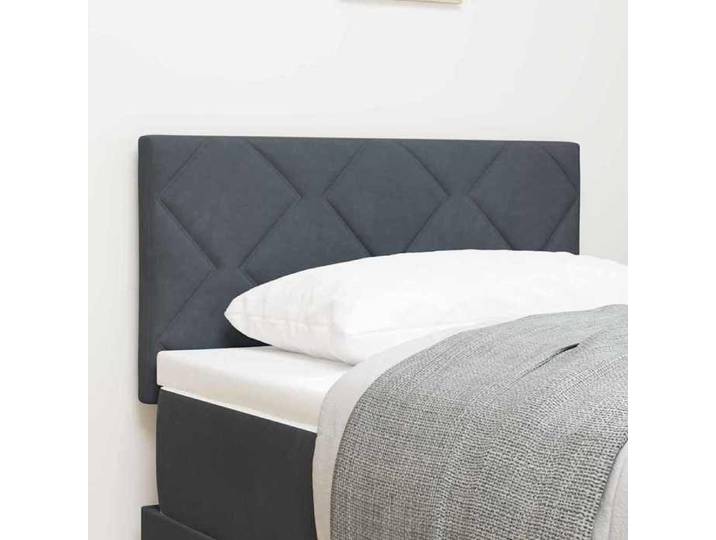 Tête de lit LED Gris foncé 80 cm Velours 3338182