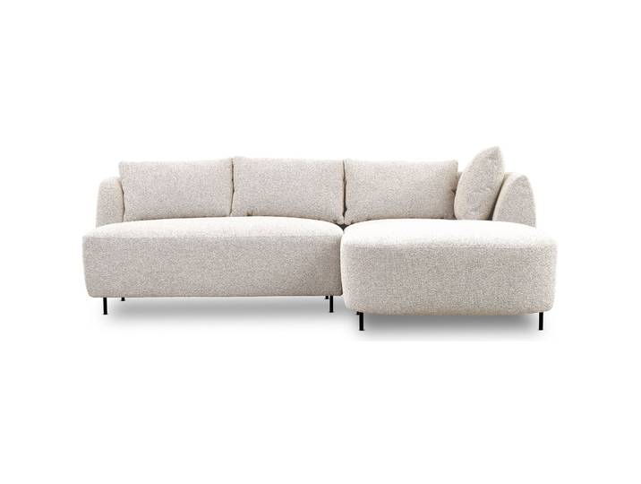 Modulares Ecksofa Lanomi, L-förmig, rechtsseitig, cremefarbenes