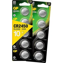 GP CR2450 3V - 10er-Pack Lithium-Knopfzellen