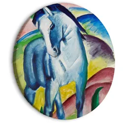 RUNDES BILD Blau 60/60 cm