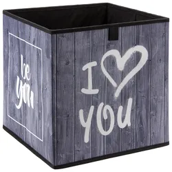 Aufbewahrungsbox Poppi mit Schriftzug