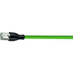 HELU 806406 RJ45 Patchkabel 10.00 m Grün PVC-Mantel 1 St.