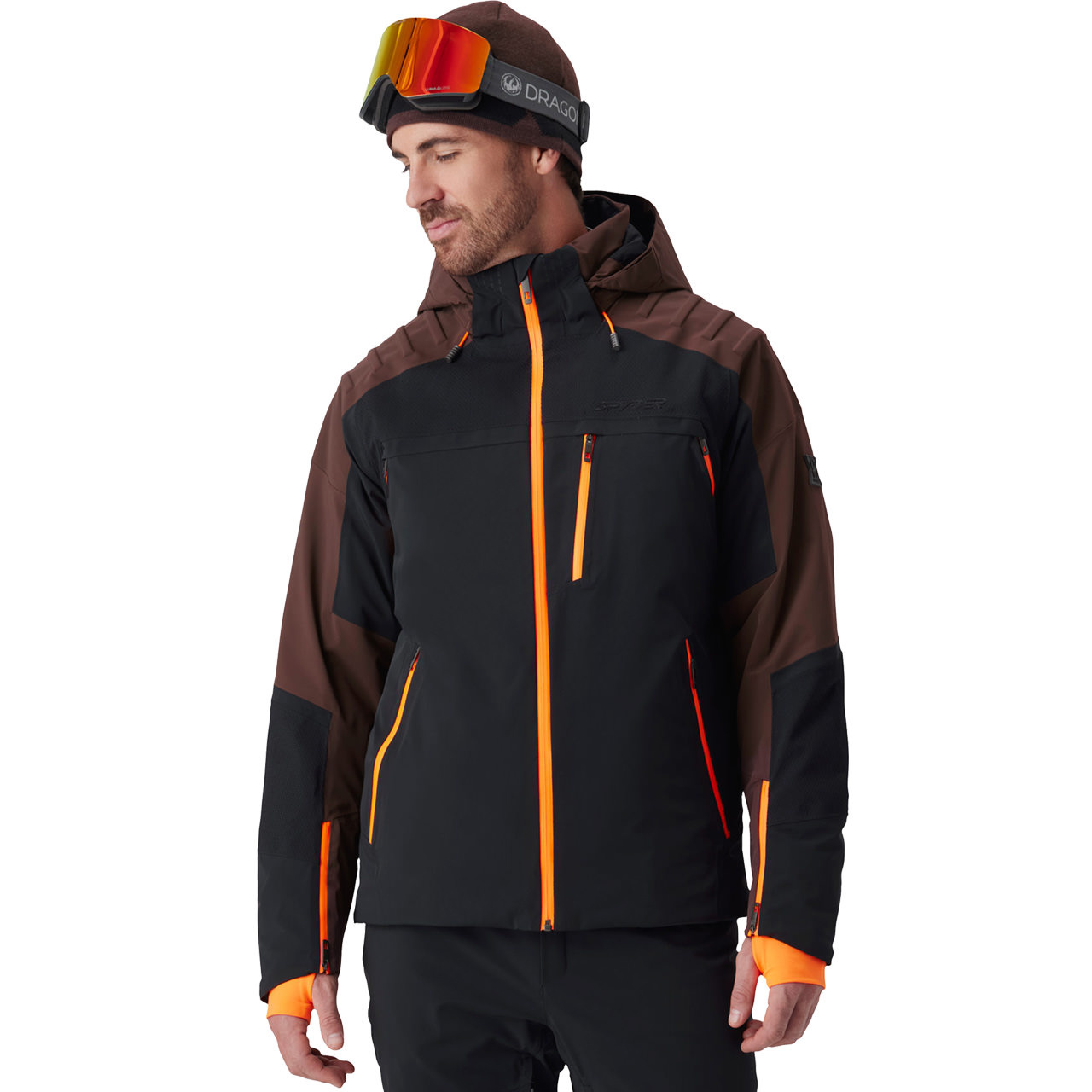 Spyder Herren Skijacke VANQYSH MELANGE mocha/black - XL