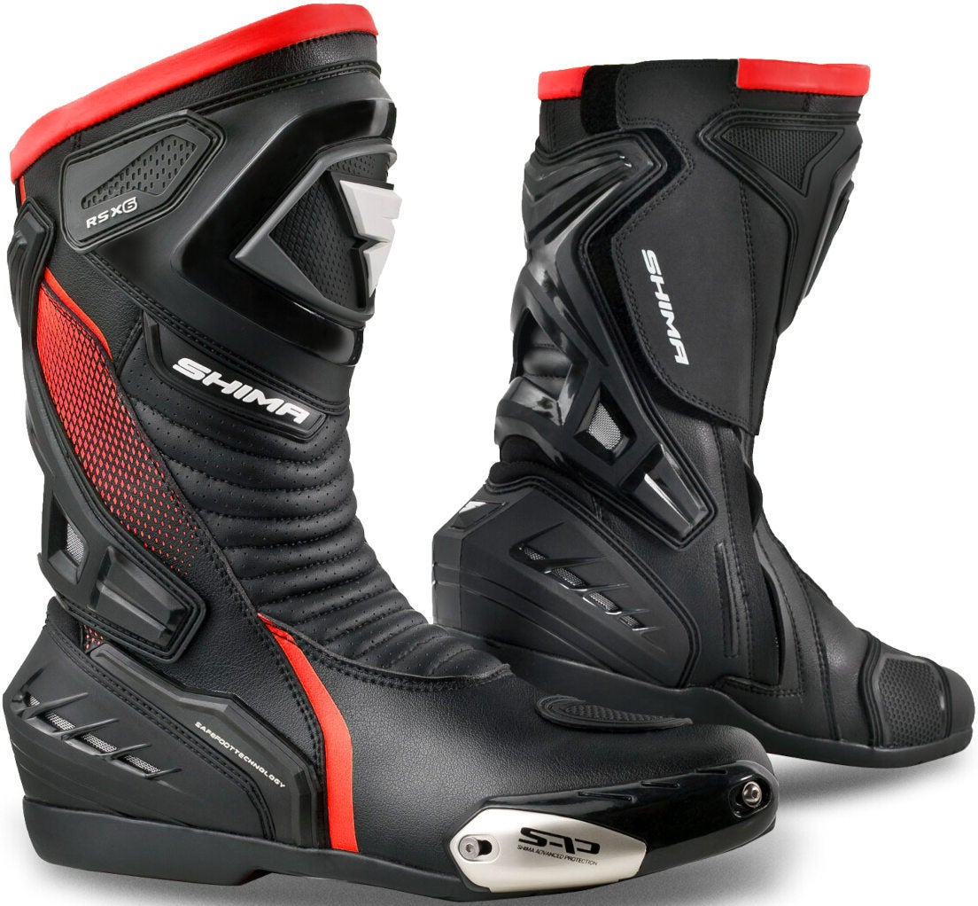 SHIMA RSX-6 Motorrad Stiefel RSX-6-MEN-RED-FLUO-44