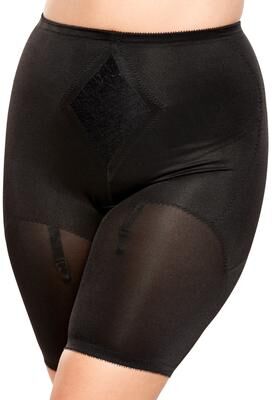 Plus Size Women's Firm Control Thigh Slimmer by Rago in Black (Size 52) Body Shaper