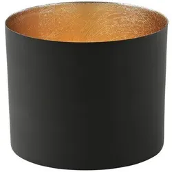 Chennai Windlicht L schwarz/gold