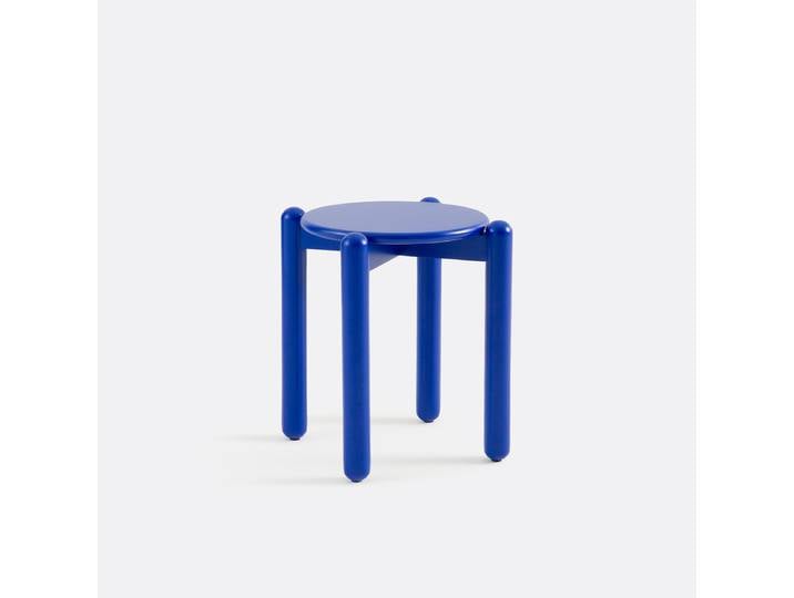LA REDOUTE Tabouret hêtre massif coloré, COLOQUO Bleu