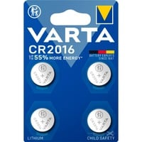 Lithium Coin Knopfzelle CR2016, 3Volt, Batterie 4 Stück