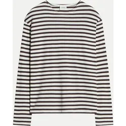 Gestreiftes Langarmshirt Mehrfarbig S