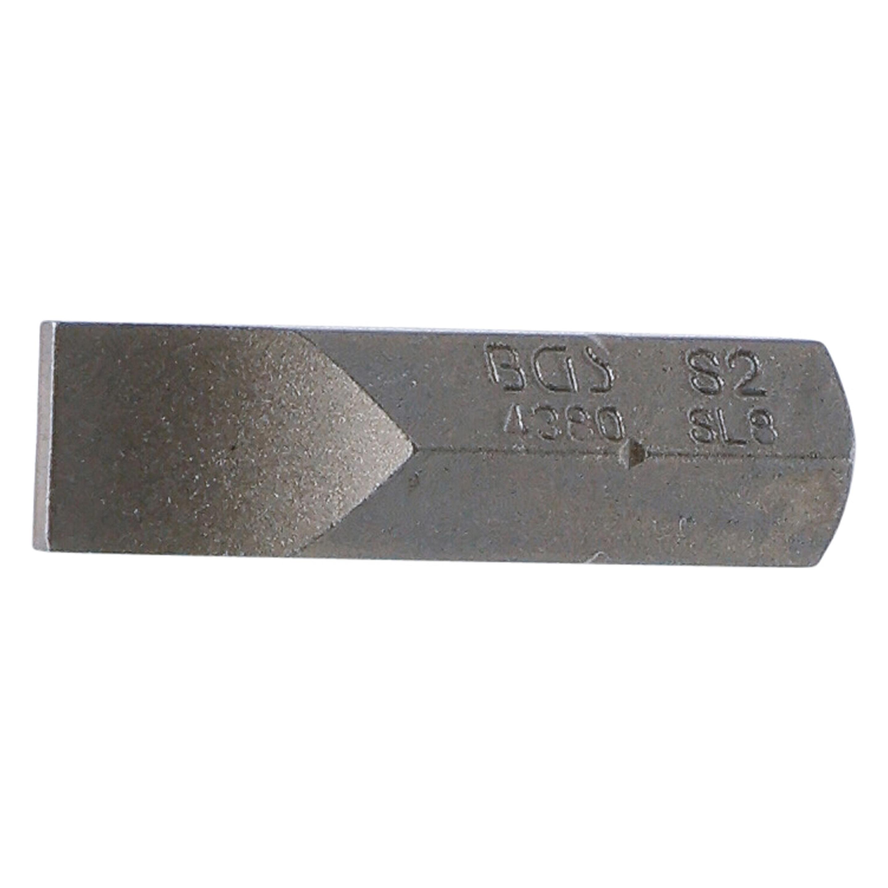 BGS Bit Antrieb Aussensechskant 8 mm (5/16") Schlitz 8 mm (Bit-Halter) (4380)