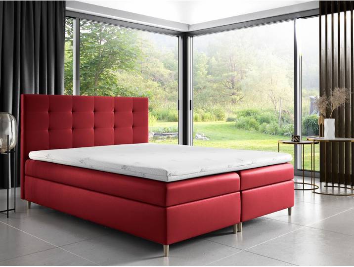 MF Design Boxspringbett Boxspringbett DAKOTA mit Bettkasten und Federautomatik, Vorhanden