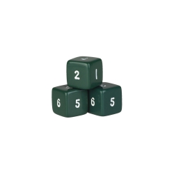 Halmakegel.com 6-seitiger Würfel - Hexaeder - W6 - grün 257655