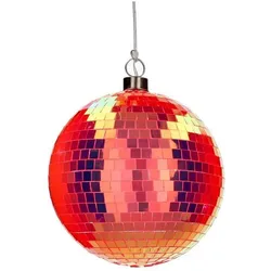 Disco LED Kugel 15cm neon orange