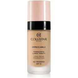 Collistar, Foundation, Impeccabile Long Wear Foundation Spf 15 3g - Natural Gold 30ml (3G)