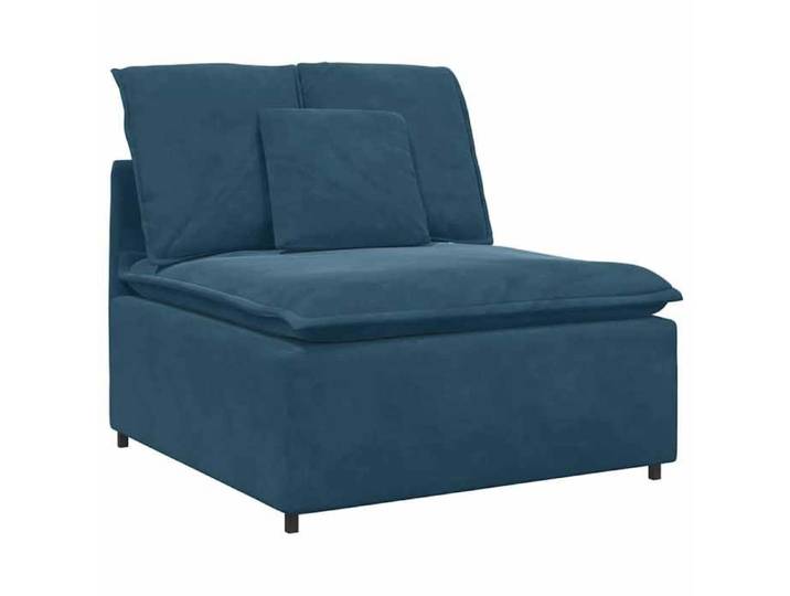 Sofa - Module central de canapé modulable avec coussins bleus - - 100 cm 5073244