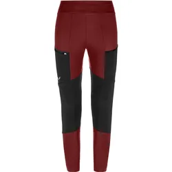 Salewa, Damen, Outdoorhose, Women's Puez Dry Responsive Cargo Tights (42, XL), Rot