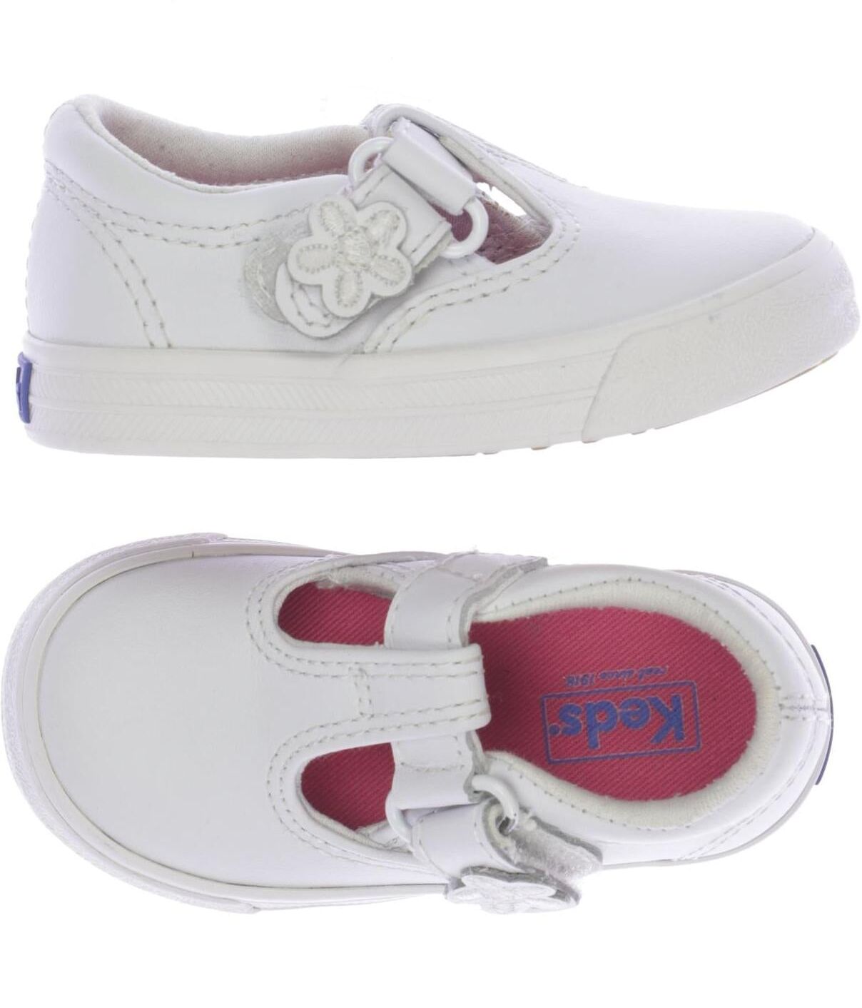 Keds Mädchen Kinderschuh, Weiß, Gr. EU 19, Leder - Second Hand