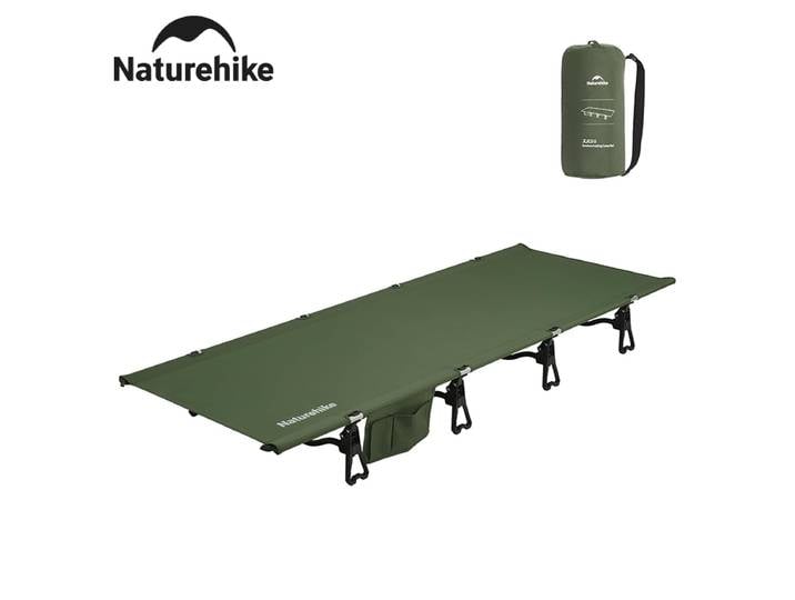 Lit de camping pliable Naturehike de 75 cm de large, lit de camping portable, lit de tente ultraléger compact pour le camping, la randonnée, le couchage