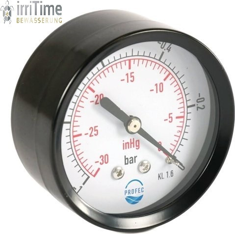 Afriso Manometer RF 63, G 1/4 inch, axiale aansluiting aan de achterkant, bereik 0/10 bar