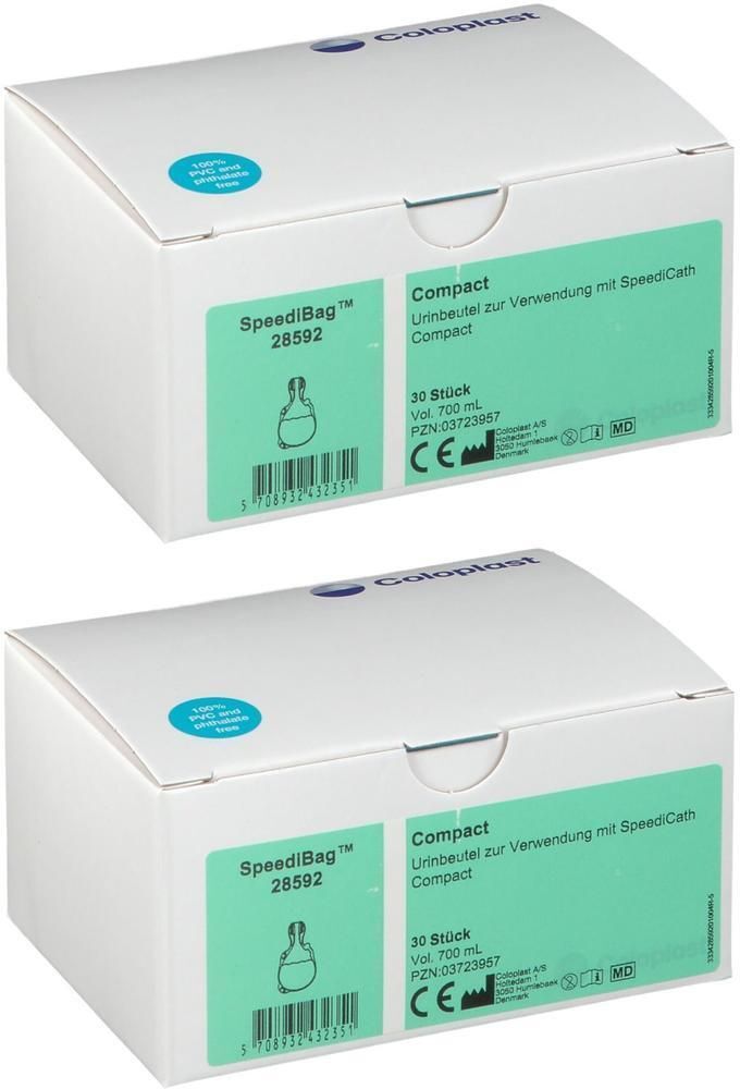 Coloplast Speedibag Compact Urinbtl.f.Einmalgebrauch 2x 2x30 St Beutel